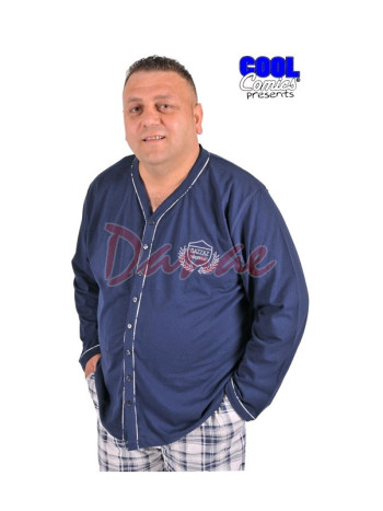 Nadmerné pyžamo na gombíky 3XL - 4XL