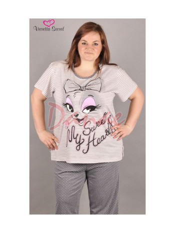 Dámske pyžamo My sweet heart - XL - 4XL
