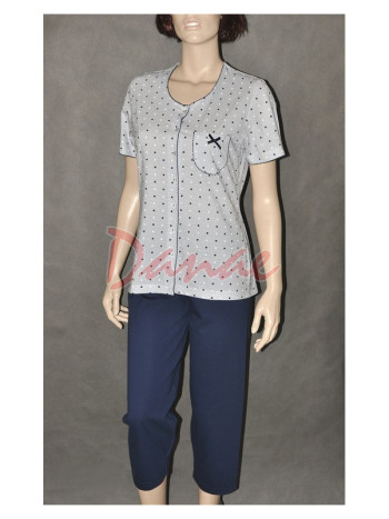 Bodkované pyžamo Cana 3267 - na gombíky