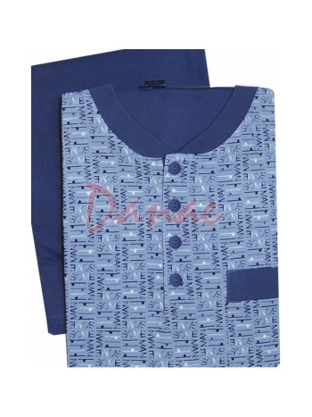 Vzorované pánske krátke pyžamo - Regina 464