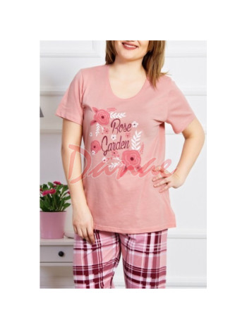 Rose garden - dámske trojštvrťové pyžamo