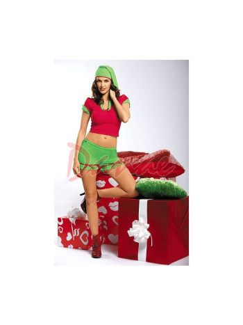 Vianočný kostým sexi škriatok - Christmas Elf
