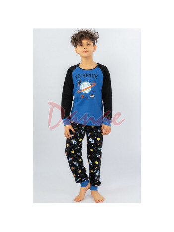 Chlapčenské dlhé pyžamo - Space - s patentami