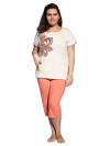 Dvojfarebné pyžamo Taro 159 Sylwia - 2XL - 3XL