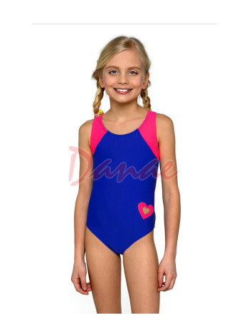Dievčenské plavecké plavky Lorin Mo58 - srdce