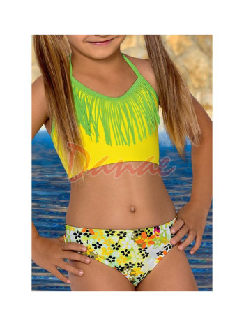 Dievčenské dvojdielne plavky so strapcami Mo41