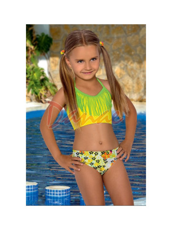 Dievčenské dvojdielne plavky so strapcami Mo41