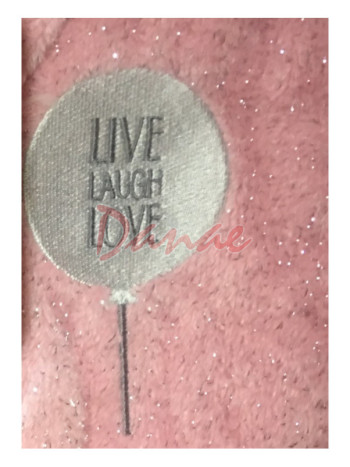 Župan dámsky mini - Live Laugh Love