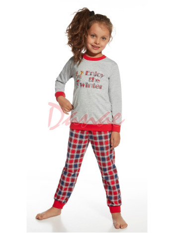 Winter - dievčenské pyžamo s patentom