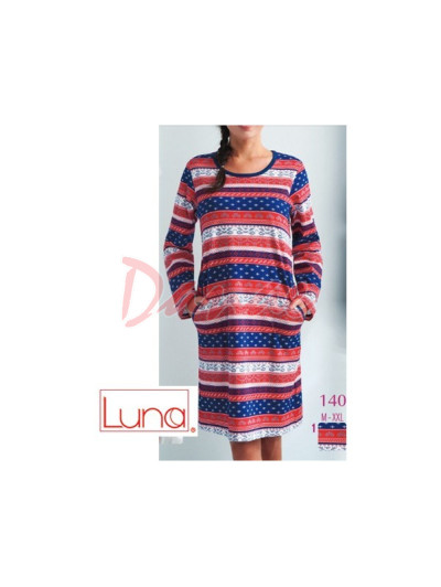 Luna nočná košeľa - domáce šaty - s vreckami