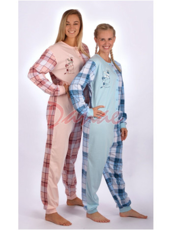 Overal dámsky károvaný Vonku je zima