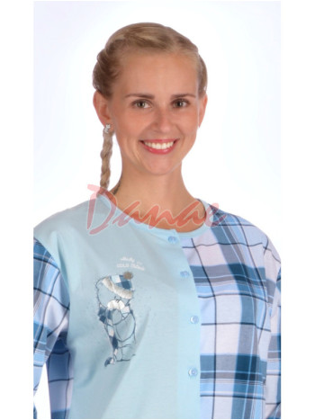 Overal dámsky károvaný Vonku je zima