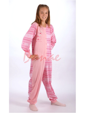 Overal detský károvaný Vonku je zima