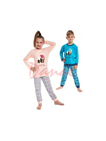 Detské pyžamo s patentom - Panda v čiapočke