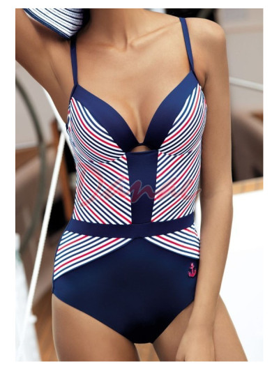 Celé plavky s push-up košíkmi F28 Marine style