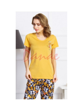 Dámske trojštvrťové pyžamo Wonderful Life - žltá