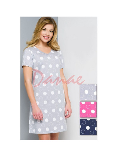 Bodkovaná nočná košeľa - Dotty - až do 3XL