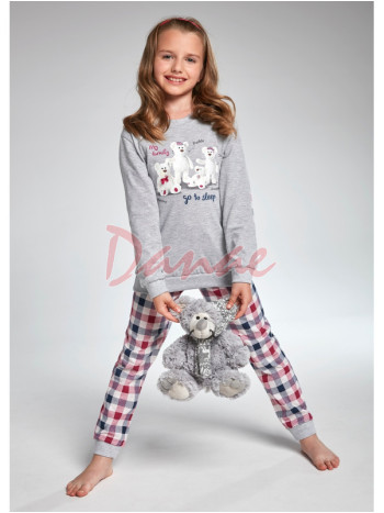 Medvedia rodinka - dlhé dievčenské pyžamo
