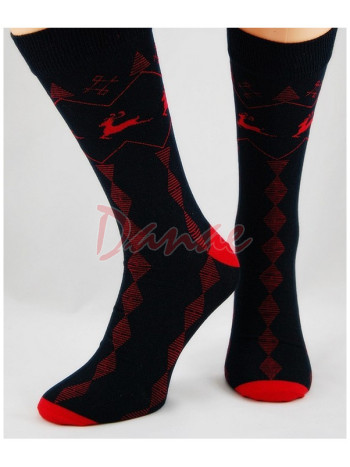 Sob - ponožky unisex - čierna/červená