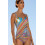 Dámske celé plavky Multi Stripes - M až 5XL