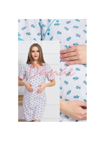 Materská nočná košeľa na kojenie - Oči