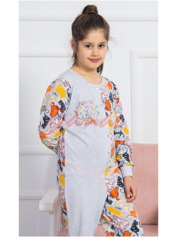 Dievčenský overal s mačkami