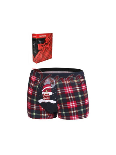 Santa v komíne - boxerky s vianočnou tématikou