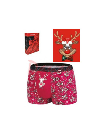 X-mas Deer - Sob v mikulášskej čiapke - boxerky