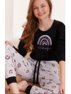 Rainbow - dievčenské pyžamo s dúhou 146-158
