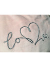 Velúrové dámske pyžamo s nápisom - Love