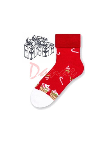 Sviatočné froté ponožky Vianočný Muffin