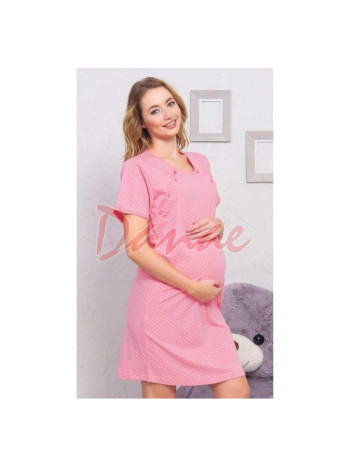 Košeľa na kojenie s bodkovaným vzorom - ružová