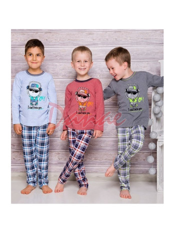 Chlapčenské pyžamo - Kocúr so slúchadlami