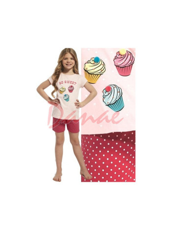 Muffinka - dievčenské pyžamo s 3D brmbolcami