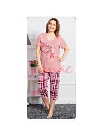 Rose garden - dámske trojštvrťové pyžamo