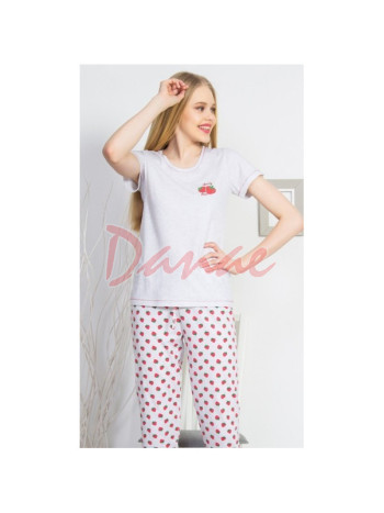 Spring Love - dámske pyžamo s jahodami