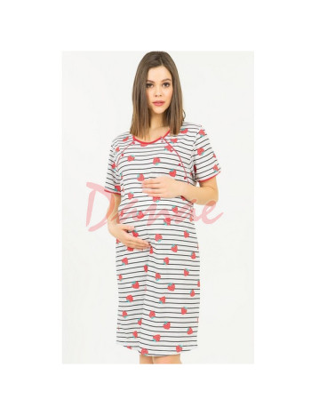 Strawberry - nočná košeľa pre dojčiace mamičky