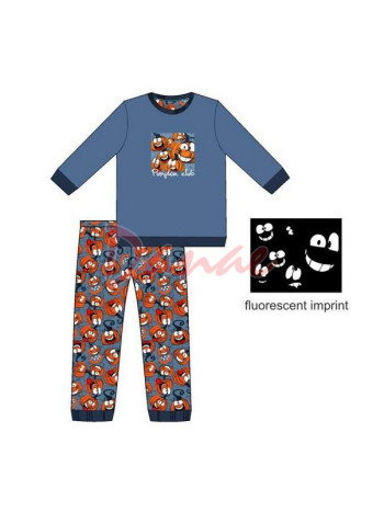 Pánske humorné svetielkujúce pyžamo Pumpkin Club