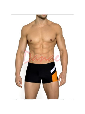 Pánske boxerkové plavky s farebným vzorom na boku
