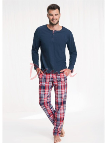 Pánske pyžamo - káro nohavice s vreckami