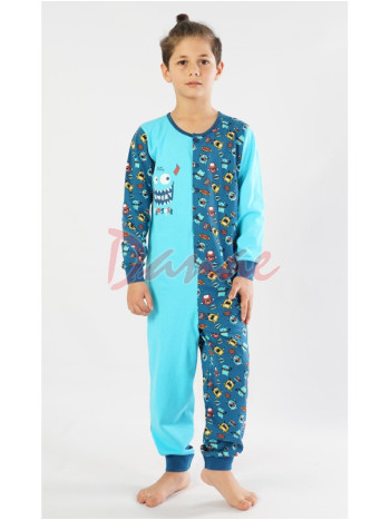 Chlapčenský overal na spanie - Hungry monster