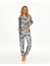 Penny - dámske pyžamo s batikovaným vzorom - šedá