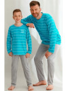 Rovnaké pyžamá - otec - syn