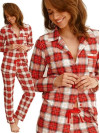 Dámske pyžamo s límčekom - na gombíky