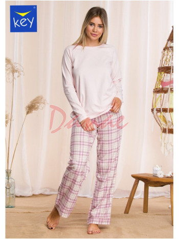 Dámske pyžamo s flanelovými nohavicami Key