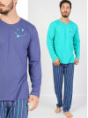 Pánske pyžamo - Emoticon - s malým smajlíkom