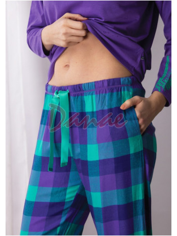 Dámske dlhé pyžamo Key - výrazné farby