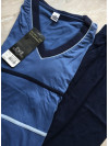 Pánske krátke pyžamo - šortky - Esge - modrá S