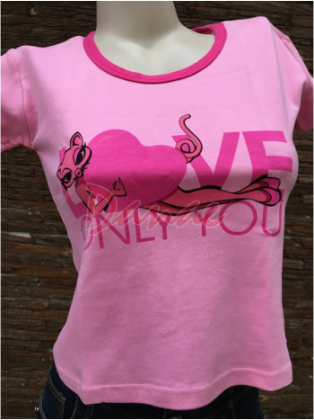 Dievčenské tričko s potlačou - Kitty Love