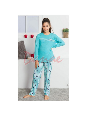 Detské dlhé bavlnené pyžamo - Panda